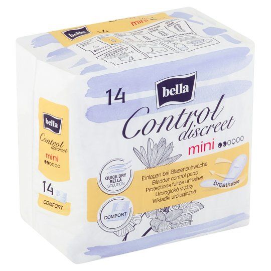 Bella Control Discreet mini urologické vložky 14 ks Bella