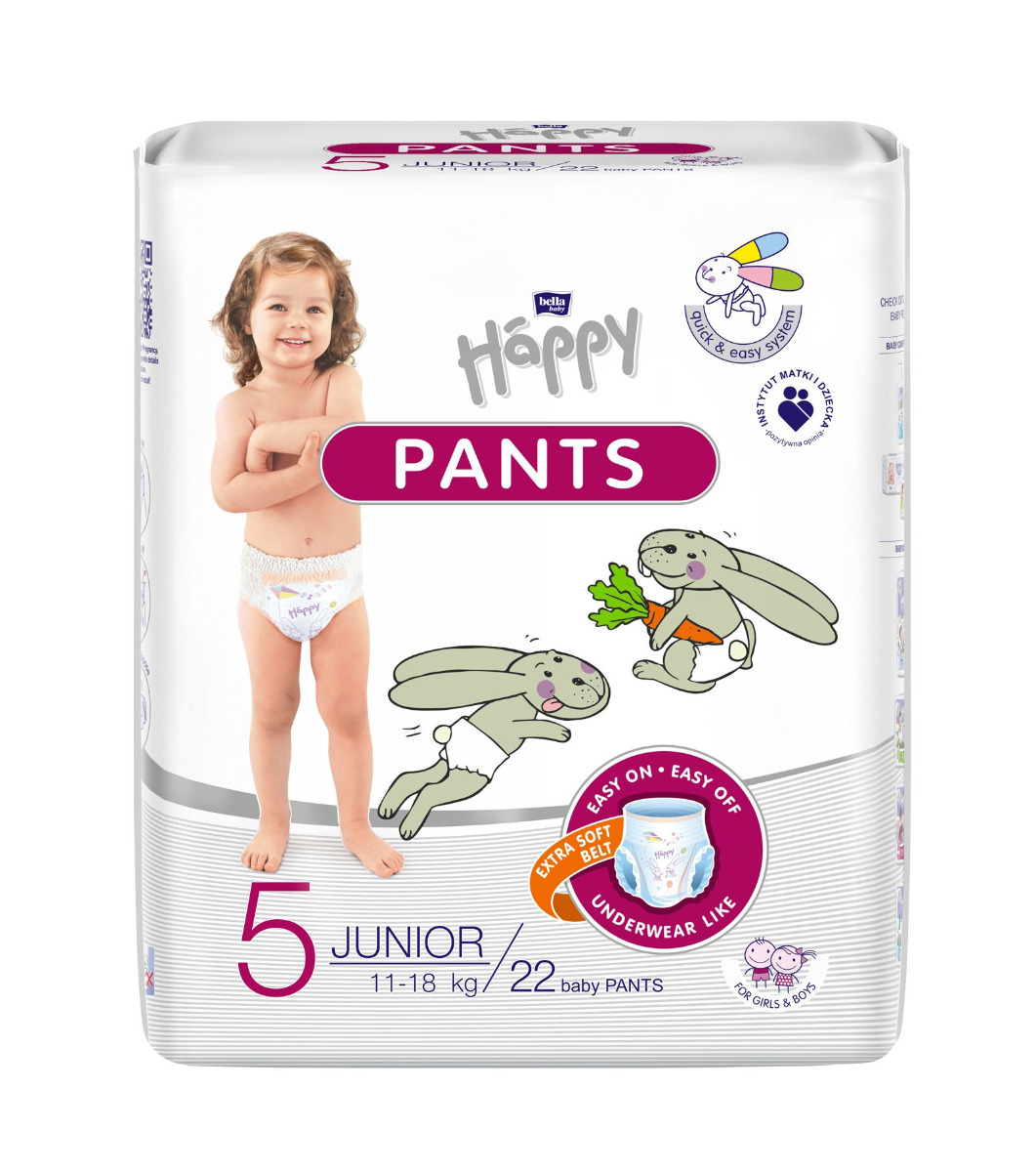 Bella Happy Pants Junior plenkové kalhotky 22 ks Bella