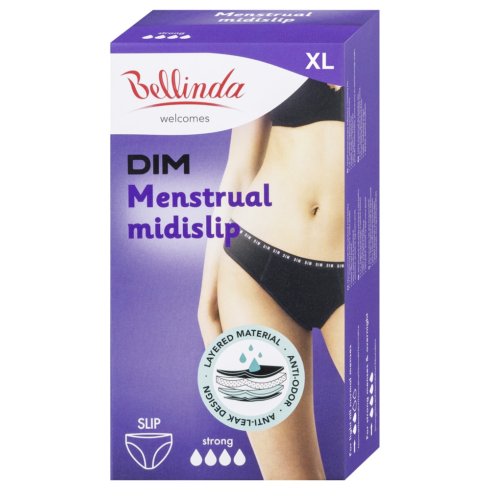 Bellinda Menstruační kalhotky strong vel. XL 1 ks černé Bellinda