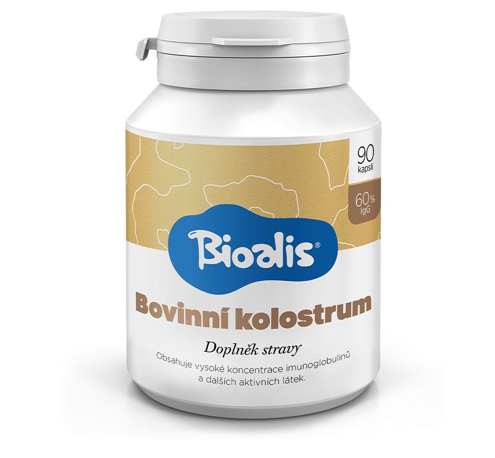 Bioalis Bovinní kolostrum 90 kapslí Bioalis