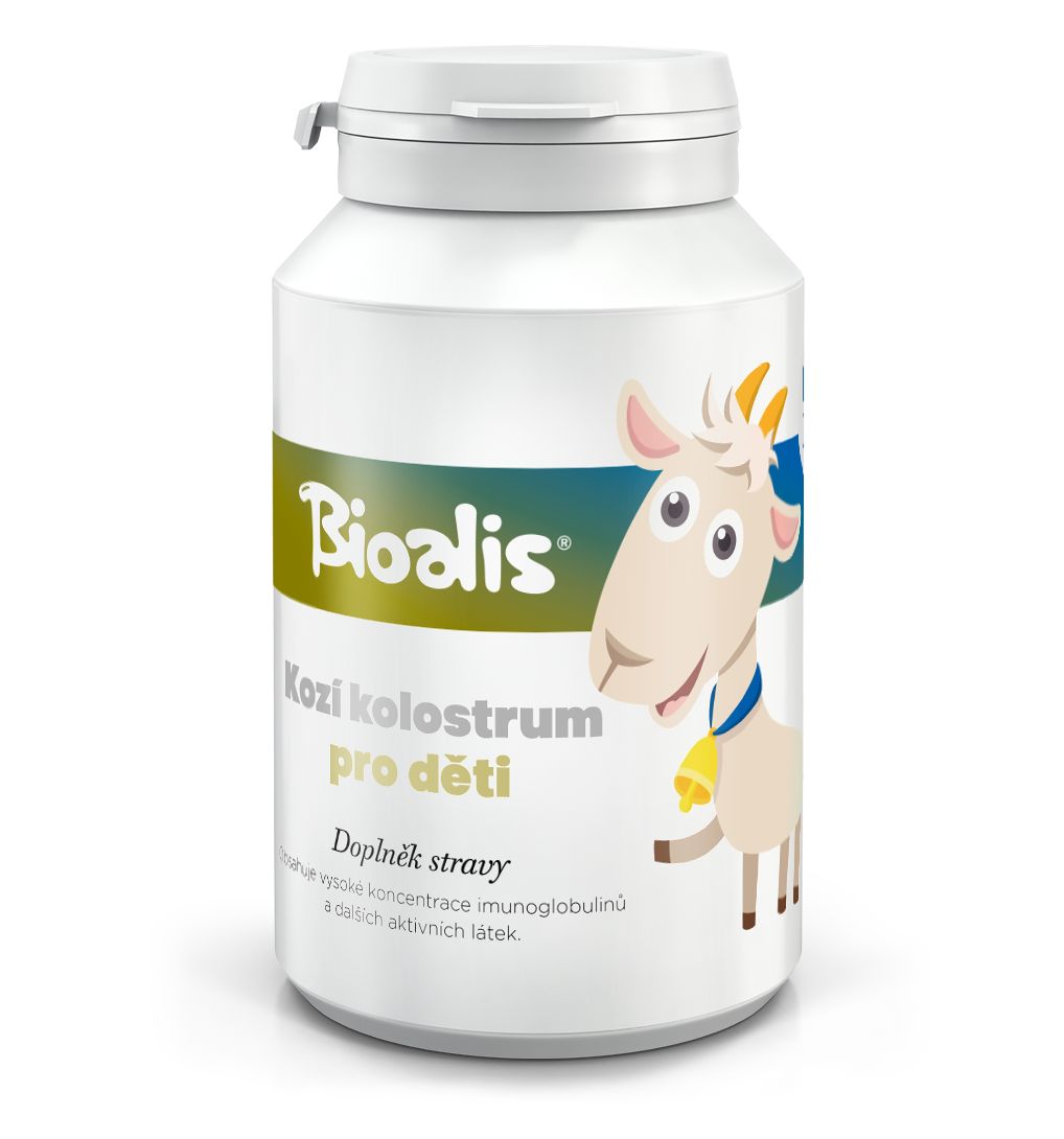 Bioalis Kozí kolostrum pro děti 140 kapslí Bioalis