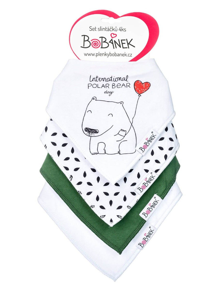 Bobánek Bryndáček 4 ks polární medvídek Bobánek