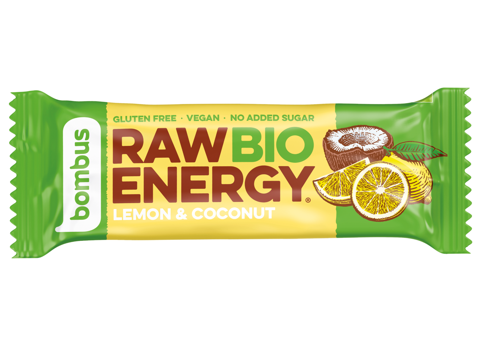 Bombus Raw BIO Tyčinka Lemon + coconut 50 g Bombus