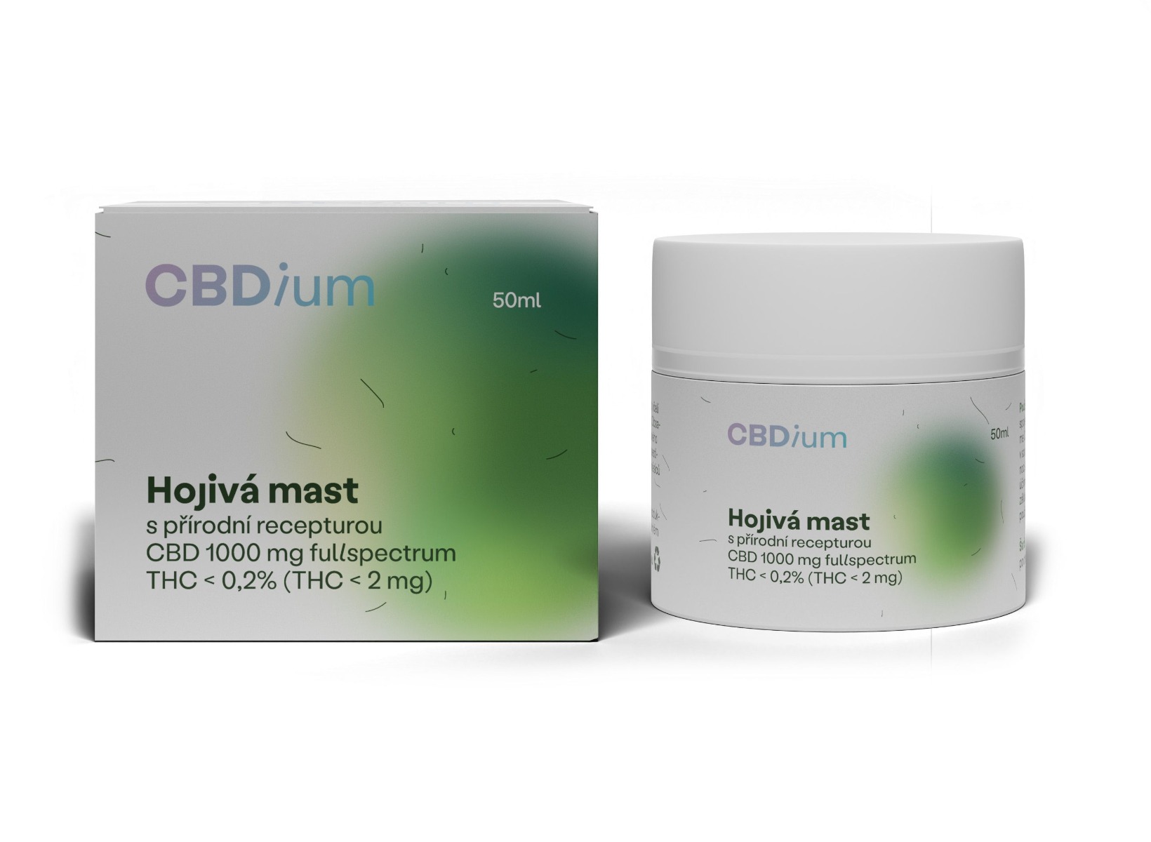 CBDium Hojivá mast 1000 fullspectrum 50 ml CBDium