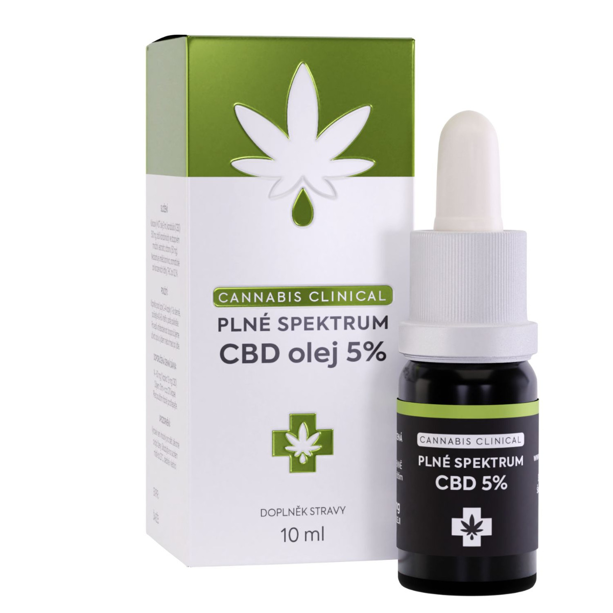 Cannabis Clinical Plné spektrum CBD olej 5% 10 ml Cannabis Clinical