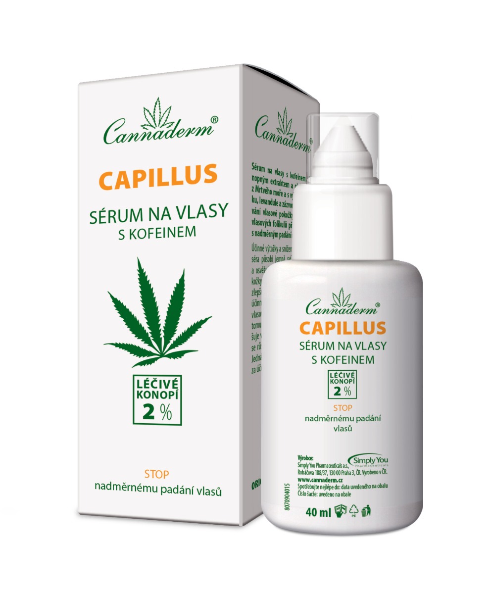 Cannaderm Capillus Sérum stimulační s kofeinem 40 ml Cannaderm