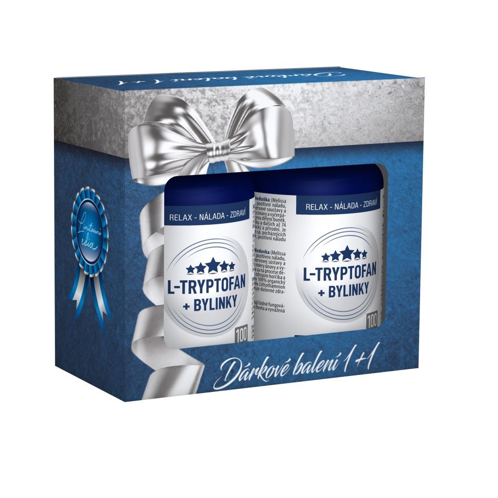 Clinical L-Tryptofan + bylinky 100+100 tobolek dárkové balení Clinical