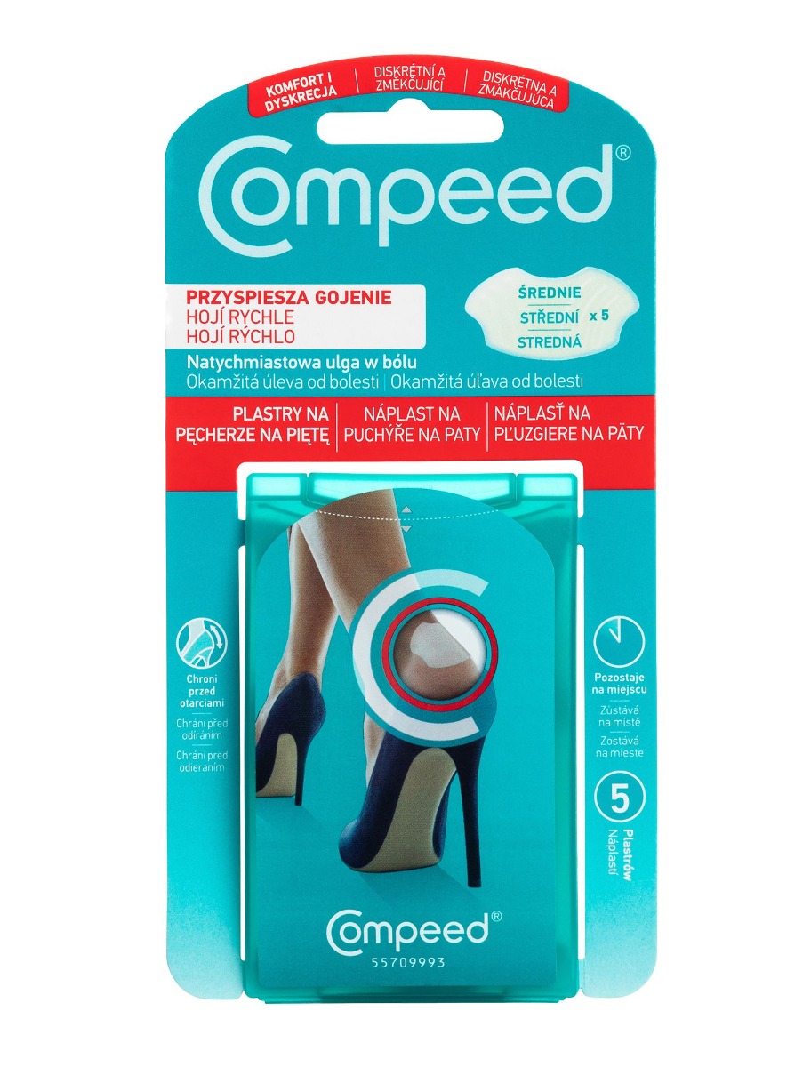 Compeed Náplast na puchýře na paty 5 ks Compeed