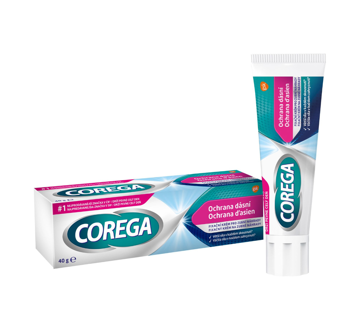 Corega Ochrana dásní fixační krém 40 g Corega