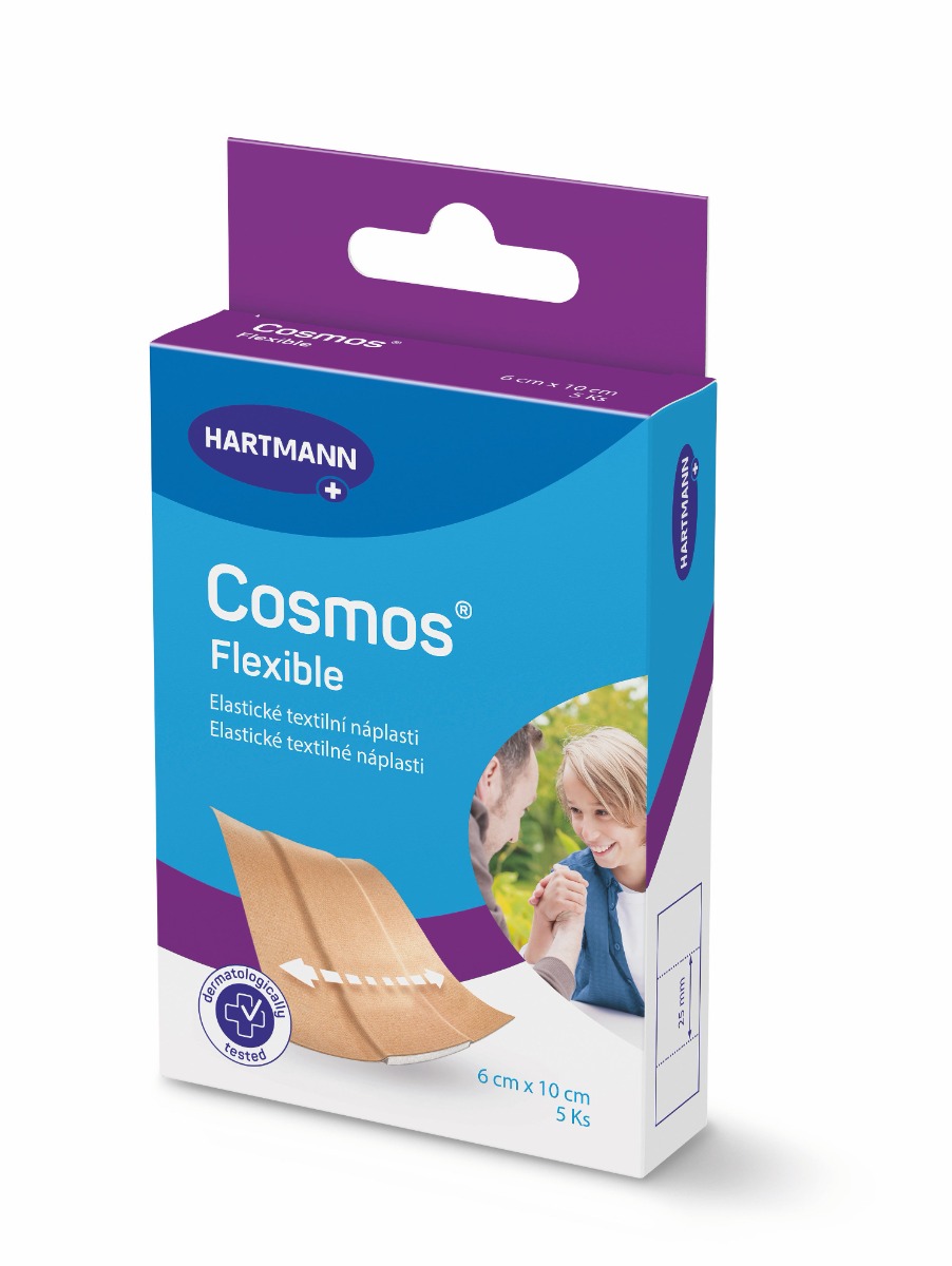 Cosmos Flexible 6 x 10 cm pružná náplast 5 ks Cosmos