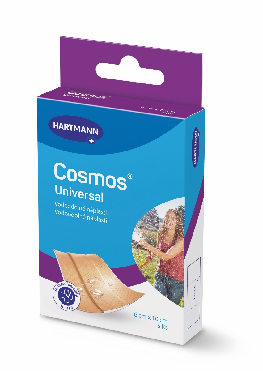 Cosmos Universal 6x10 cm voděodolná náplast 5 ks Cosmos