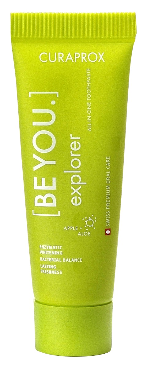 Curaprox BE YOU single Explorer green zubní pasta 10 ml Curaprox