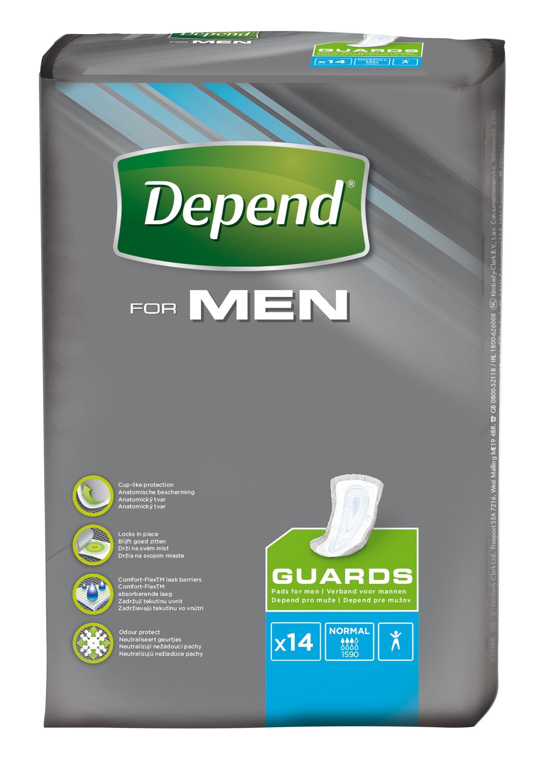Depend For Men 2 inkontinenční vložky 14 ks Depend