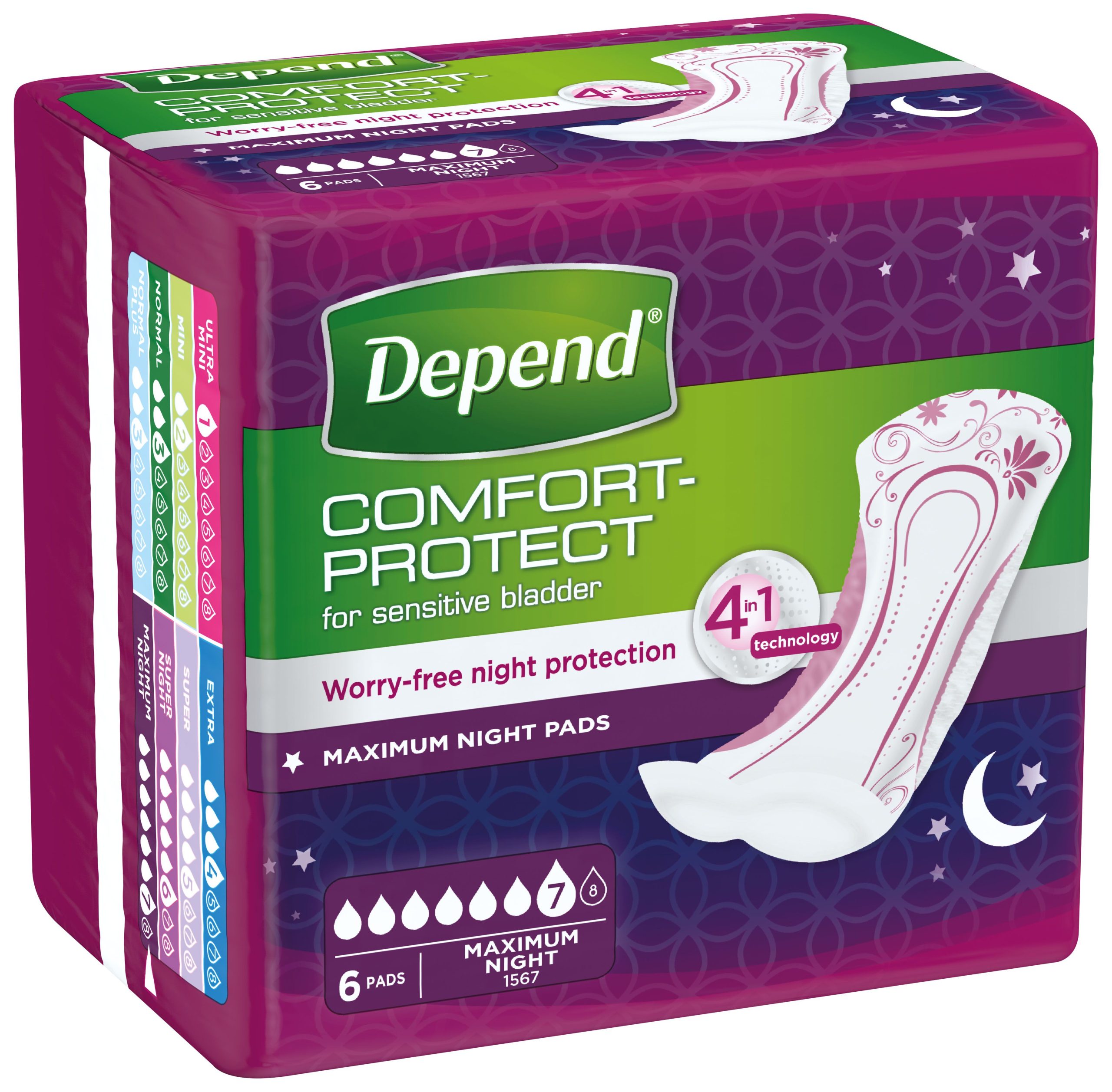 Depend Maximum inkontinenční vložky 6 ks Depend