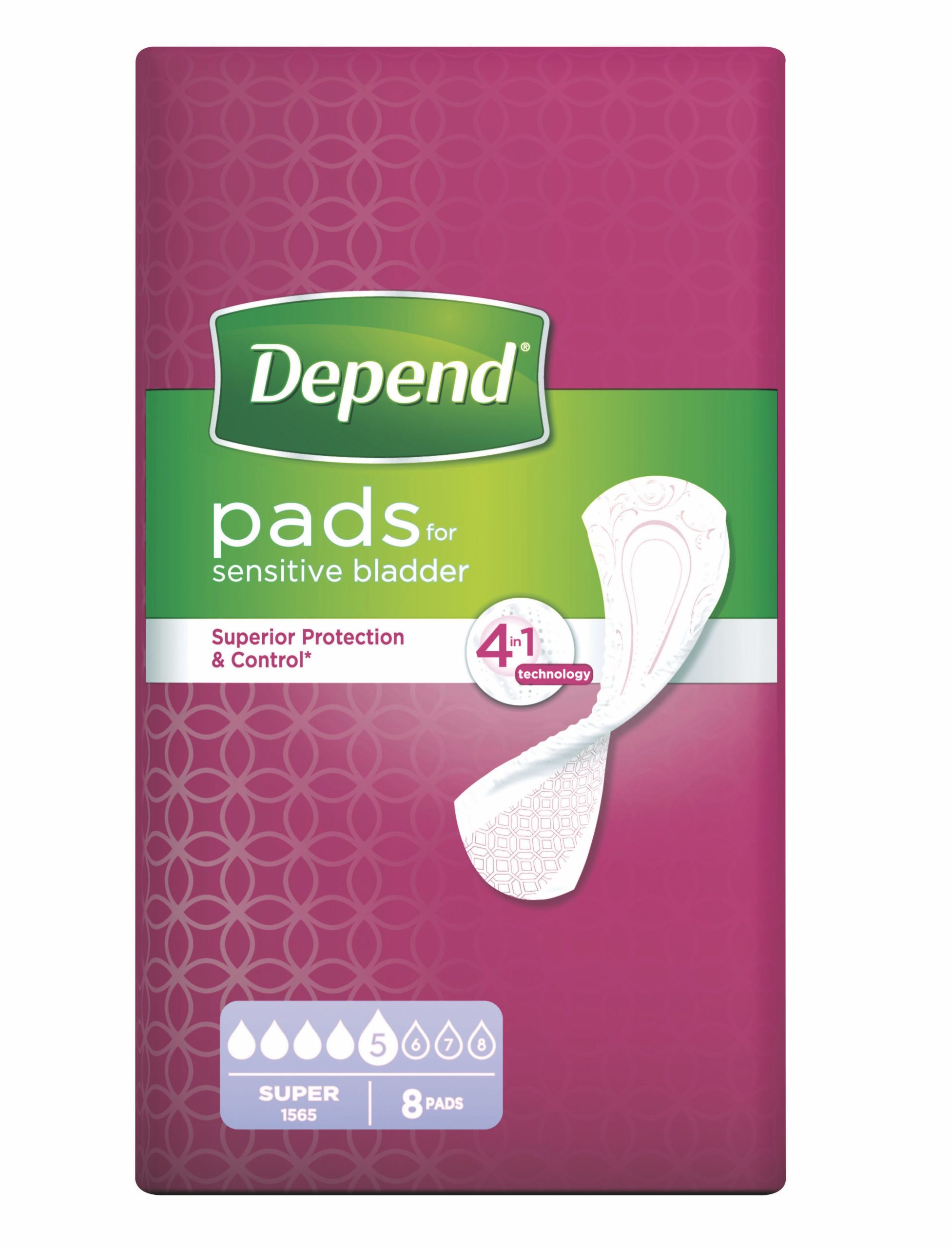 Depend Super inkontinenční vložky 8 ks Depend