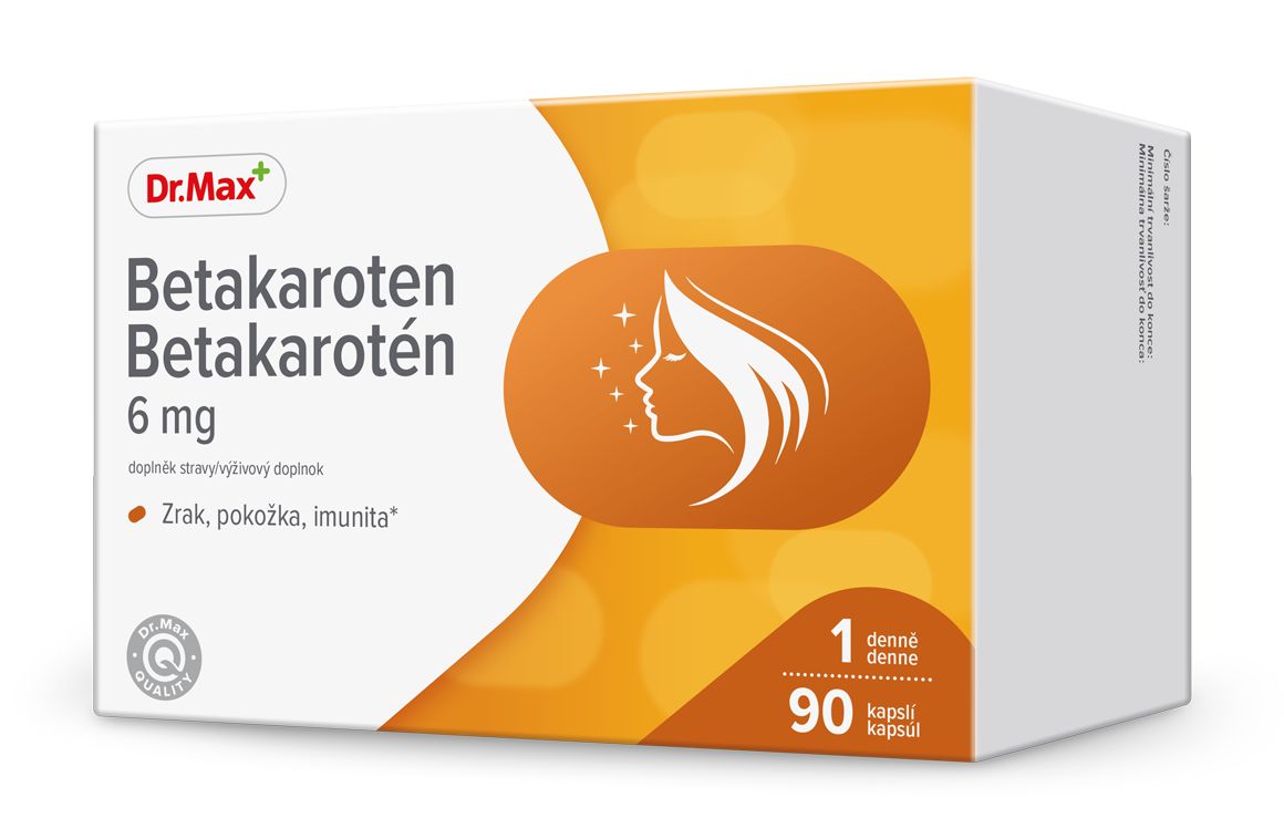Dr. Max Betakaroten 6 mg 90 kapslí Dr. Max