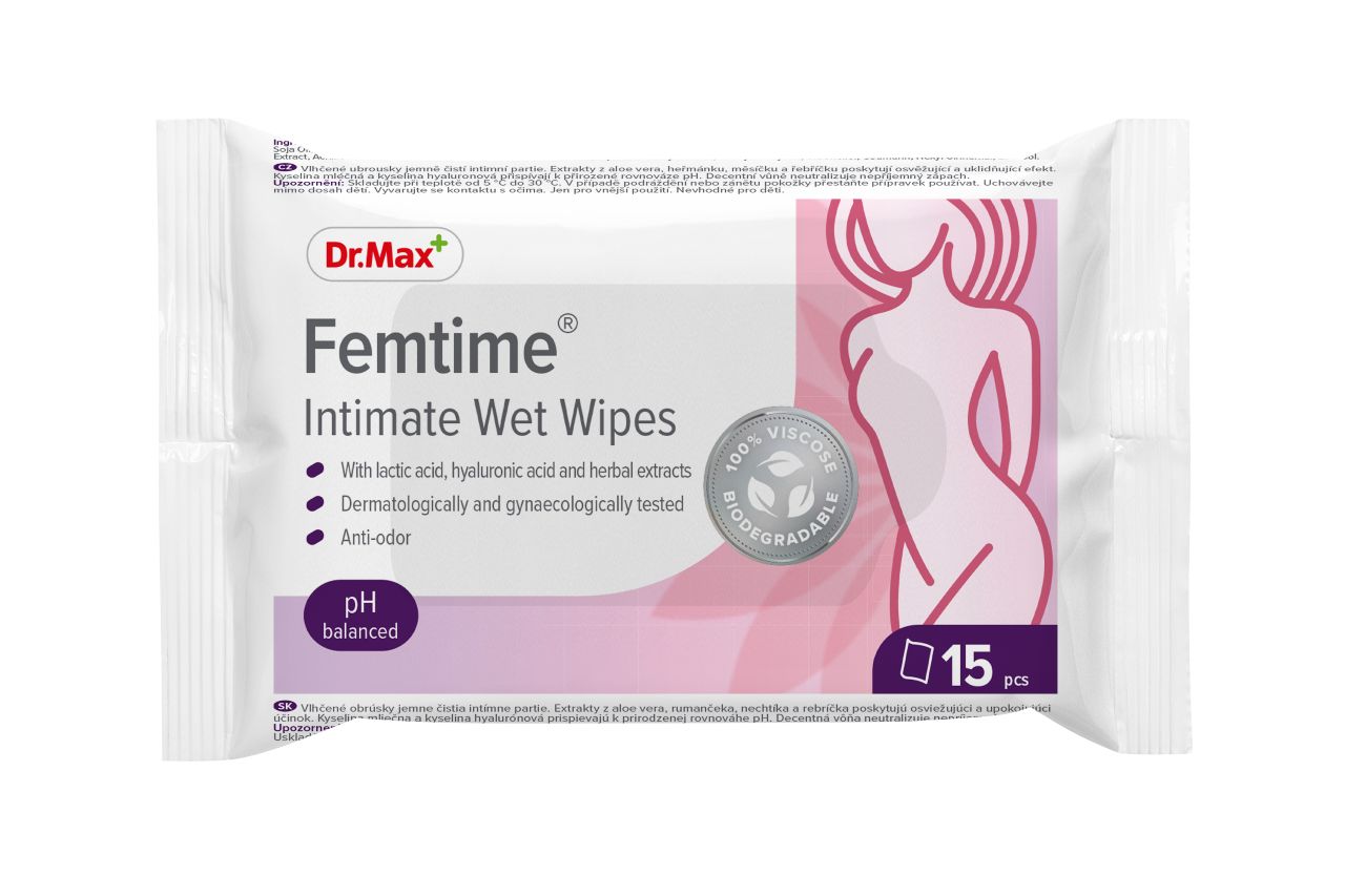 Dr. Max Femtime Intimate Wet Wipes 15 ks Dr. Max