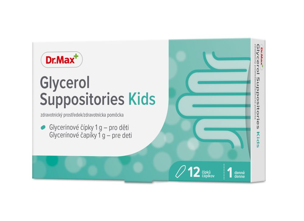 Dr. Max Glycerol Suppositories For Kids 12 čípků Dr. Max