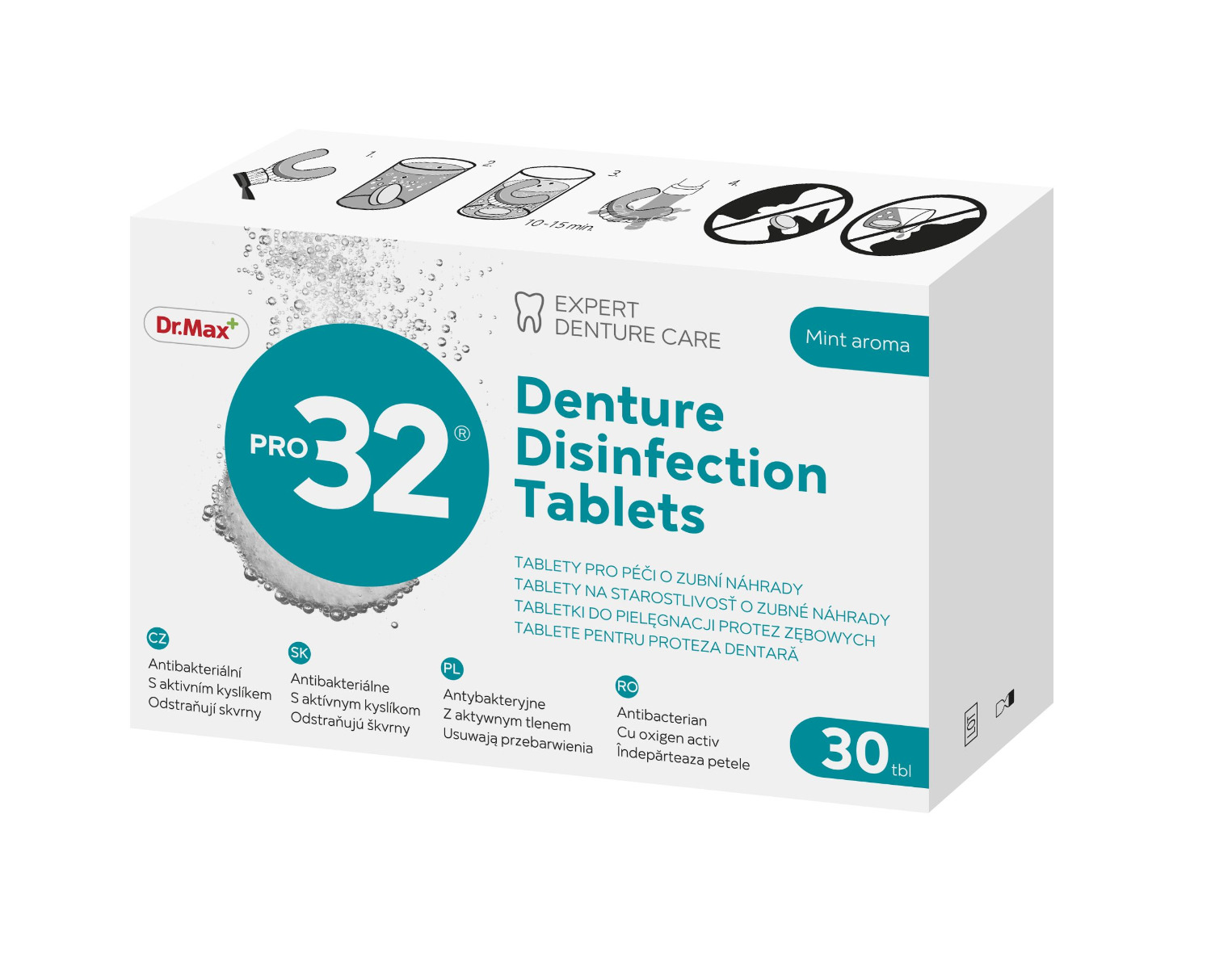 Dr. Max PRO32 Denture Disinfection Tablets 30 tablet Dr. Max
