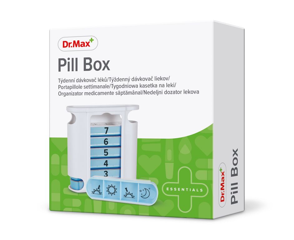 Dr. Max Pill Box týdenní dávkovač léků Dr. Max