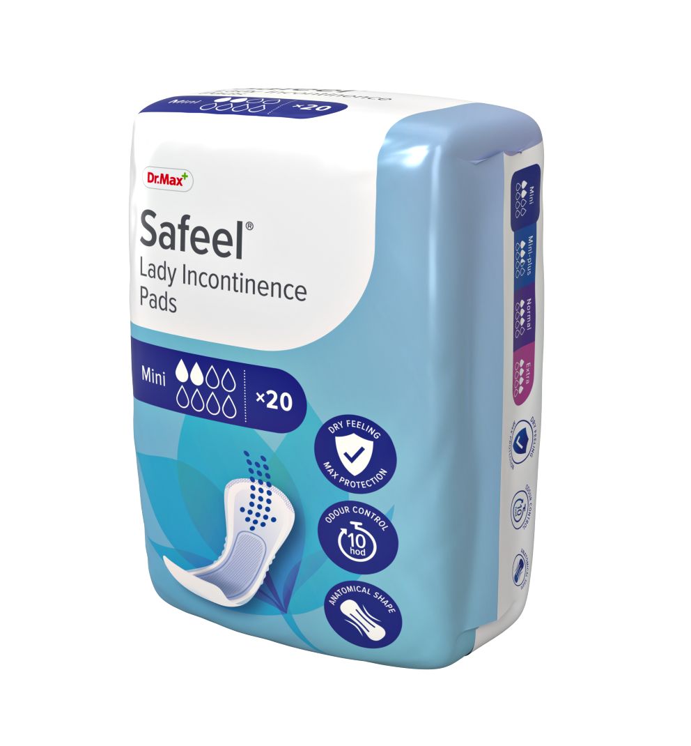 Dr. Max Safeel Lady Incontinence Pads Mini inkontinenční vložky 20 ks Dr. Max