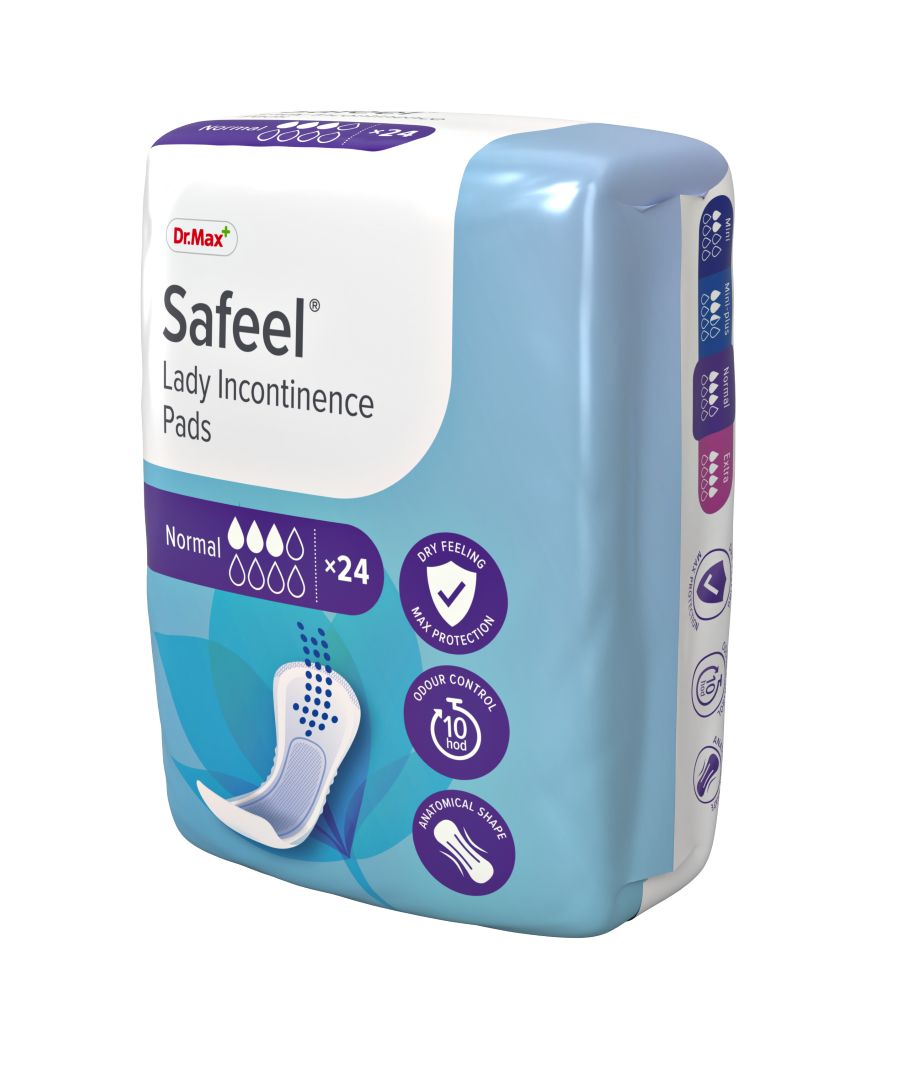 Dr. Max Safeel Lady Incontinence Pads Normal inkontinenční vložky 24 ks Dr. Max