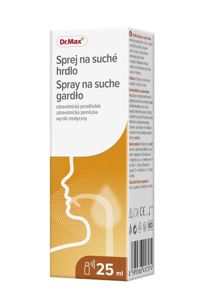 Dr. Max Sprej na suché hrdlo 25 ml Dr. Max