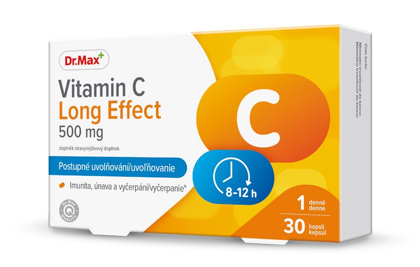 Dr. Max Vitamin C Long Effect 500 mg 30 kapslí Dr. Max
