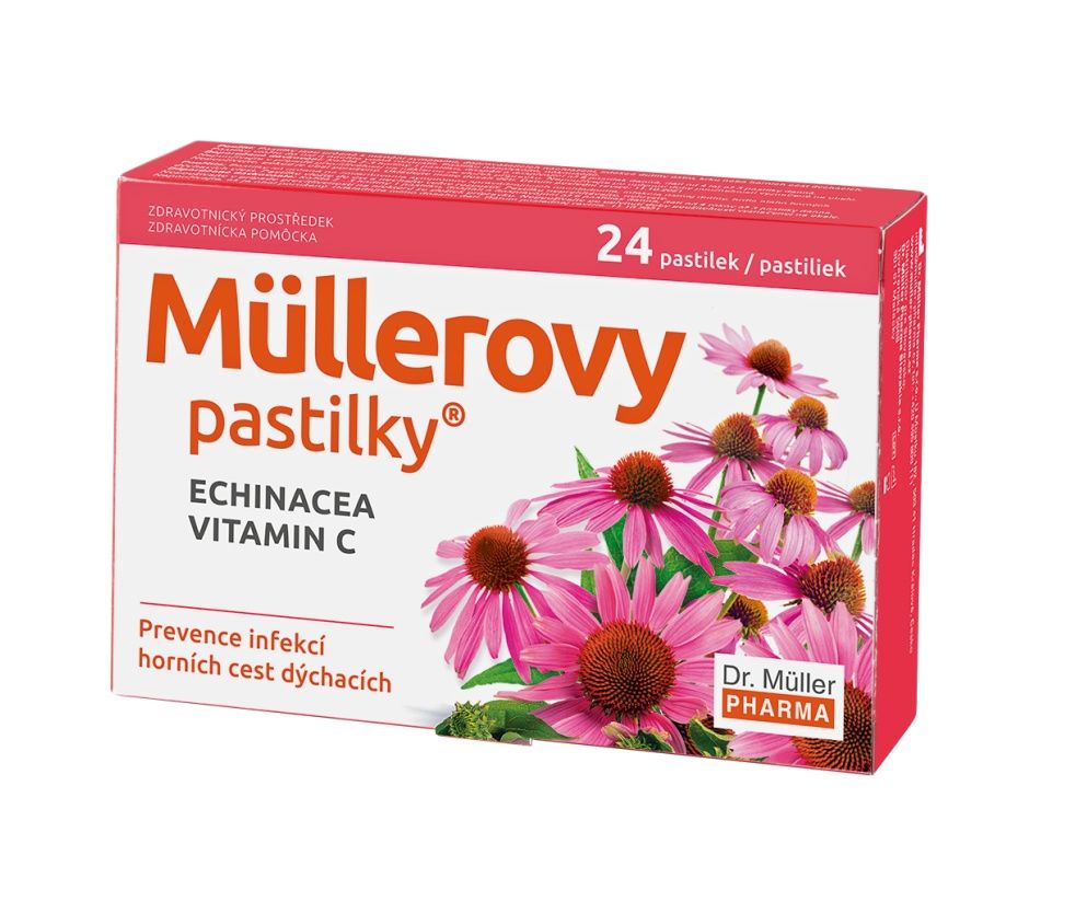 Dr. Müller Müllerovy pastilky s echinaceou 24 pastilek Dr. Müller
