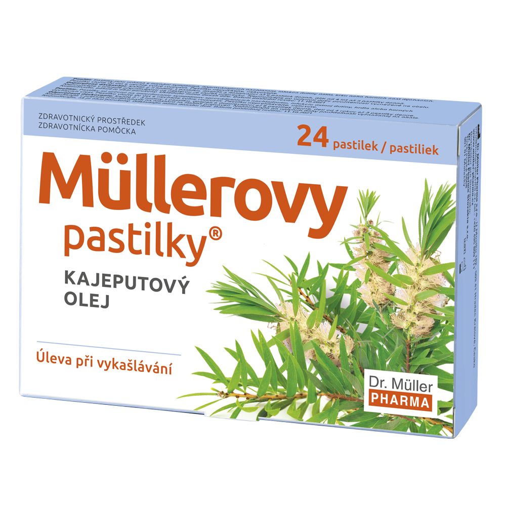 Dr. Müller Müllerovy pastilky s kajeputovým olejem 24 pastilek Dr. Müller