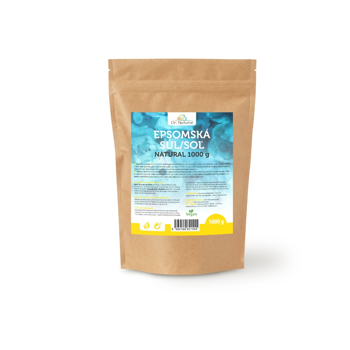 Dr. Natural Epsomská sůl Natural 1000 g Dr. Natural