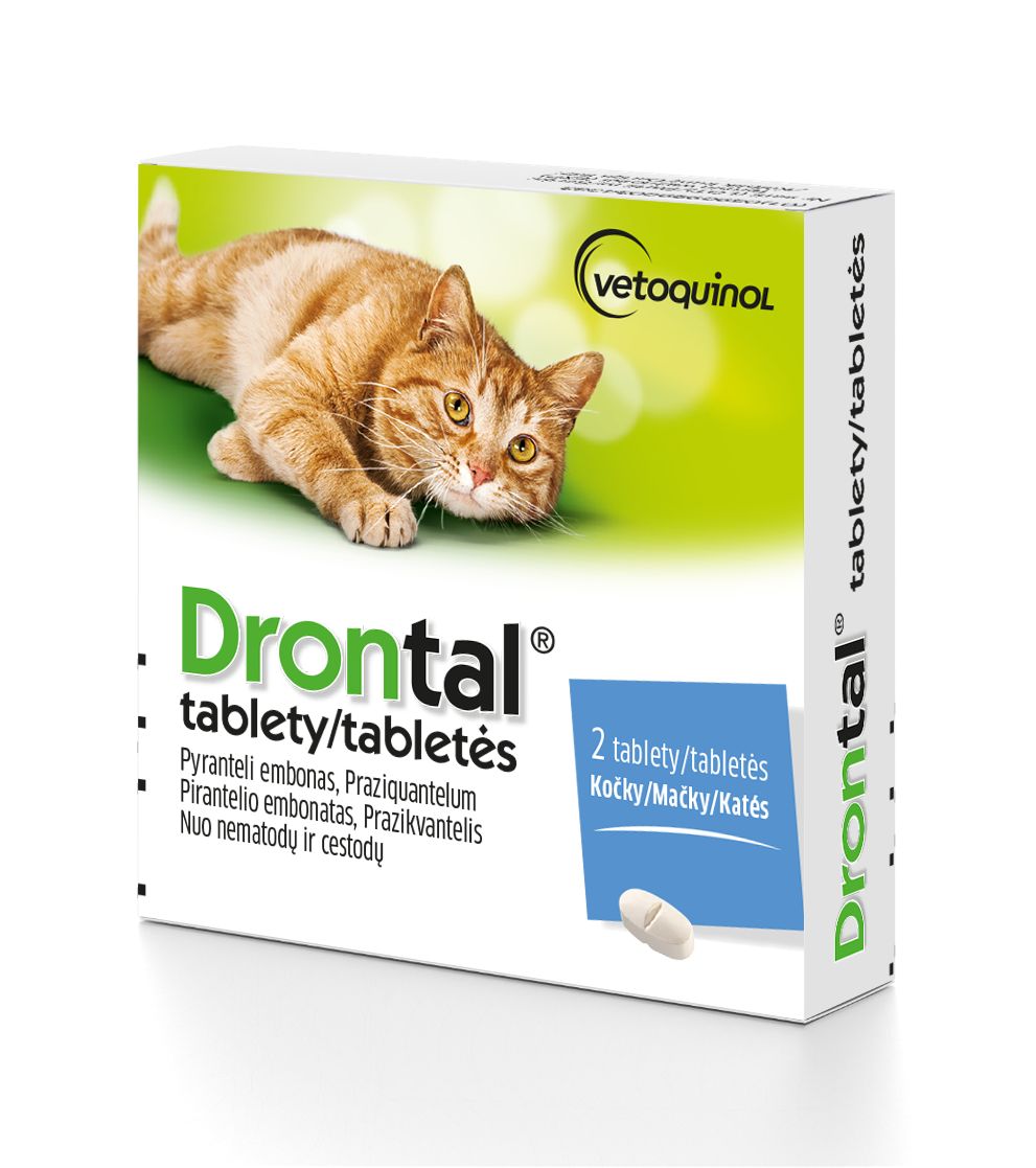 Drontal pro kočky 2 tablety Drontal
