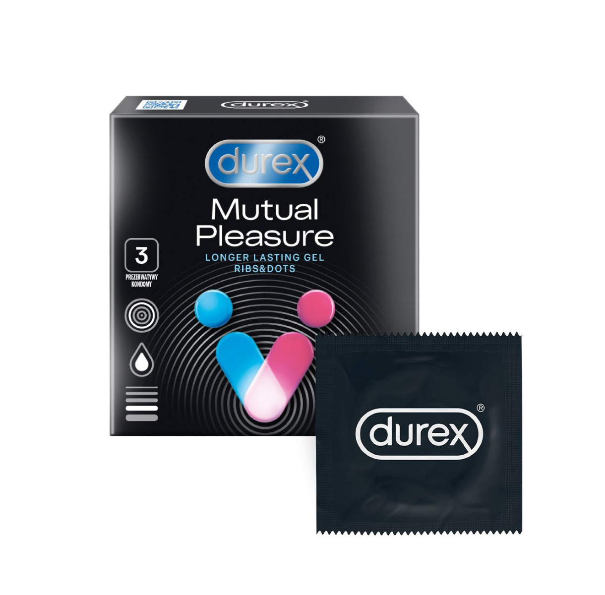 Durex Mutual Pleasure kondomy 3 ks Durex