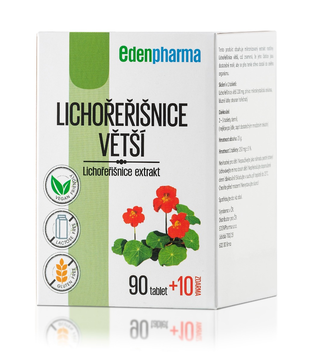 Edenpharma Lichořeřišnice větší 90+10 tablet Edenpharma