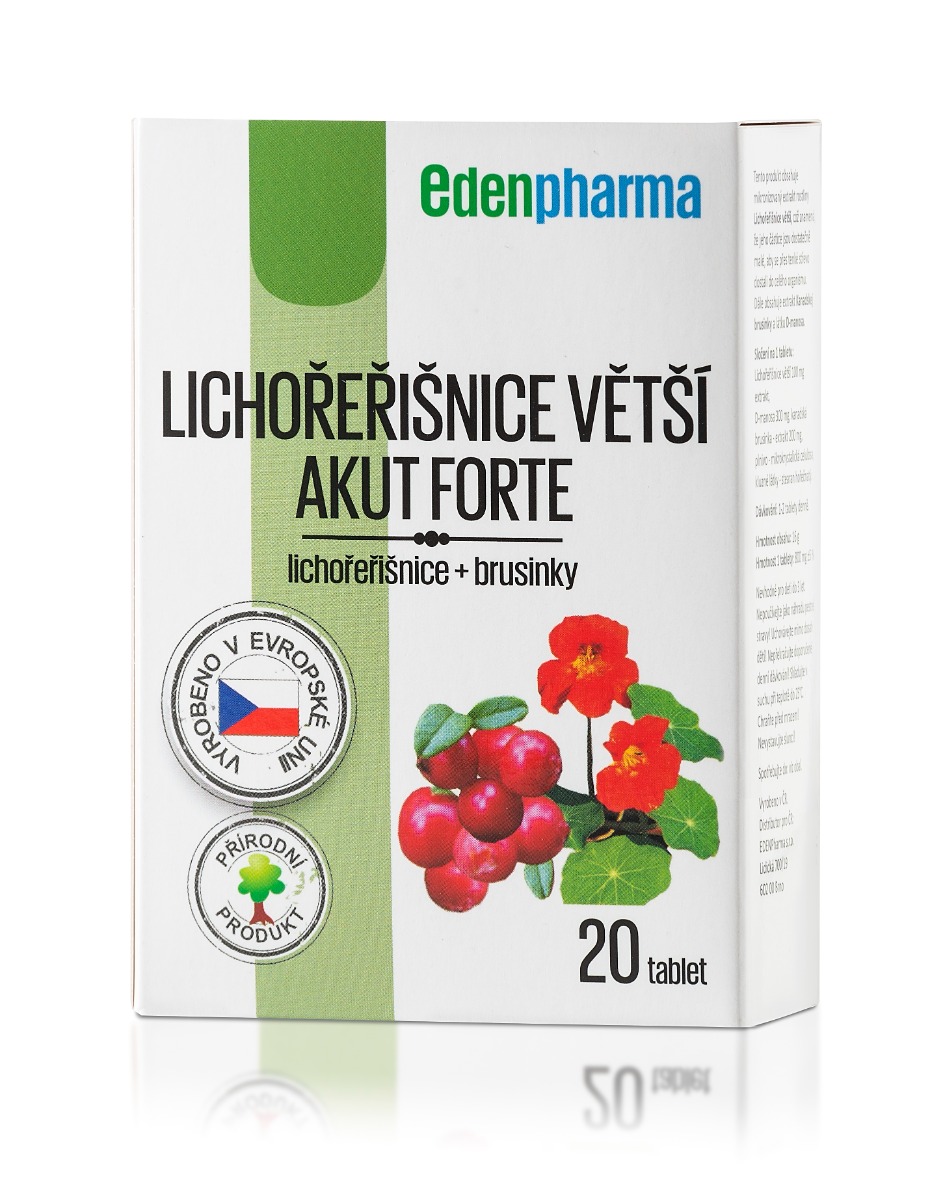 Edenpharma Lichořeřišnice větší Akut Forte 20 tablet Edenpharma
