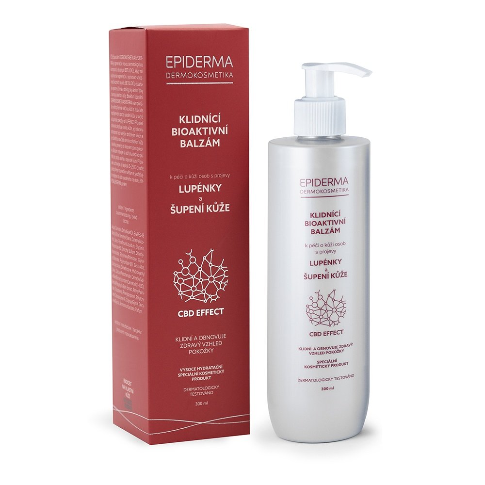 Epiderma Bioaktivní CBD balzám při lupénce 300 ml Epiderma