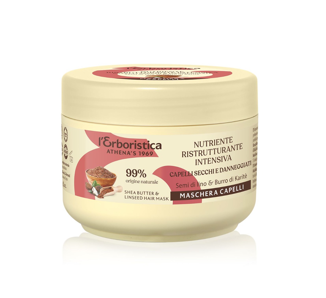 Erboristica Maska vlasová reparační se lněným olejem 200 ml Erboristica
