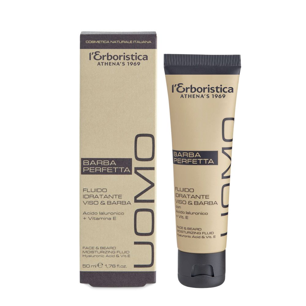 Erboristica Uomo Hydratační mléko na pleť a vousy 50 ml Erboristica