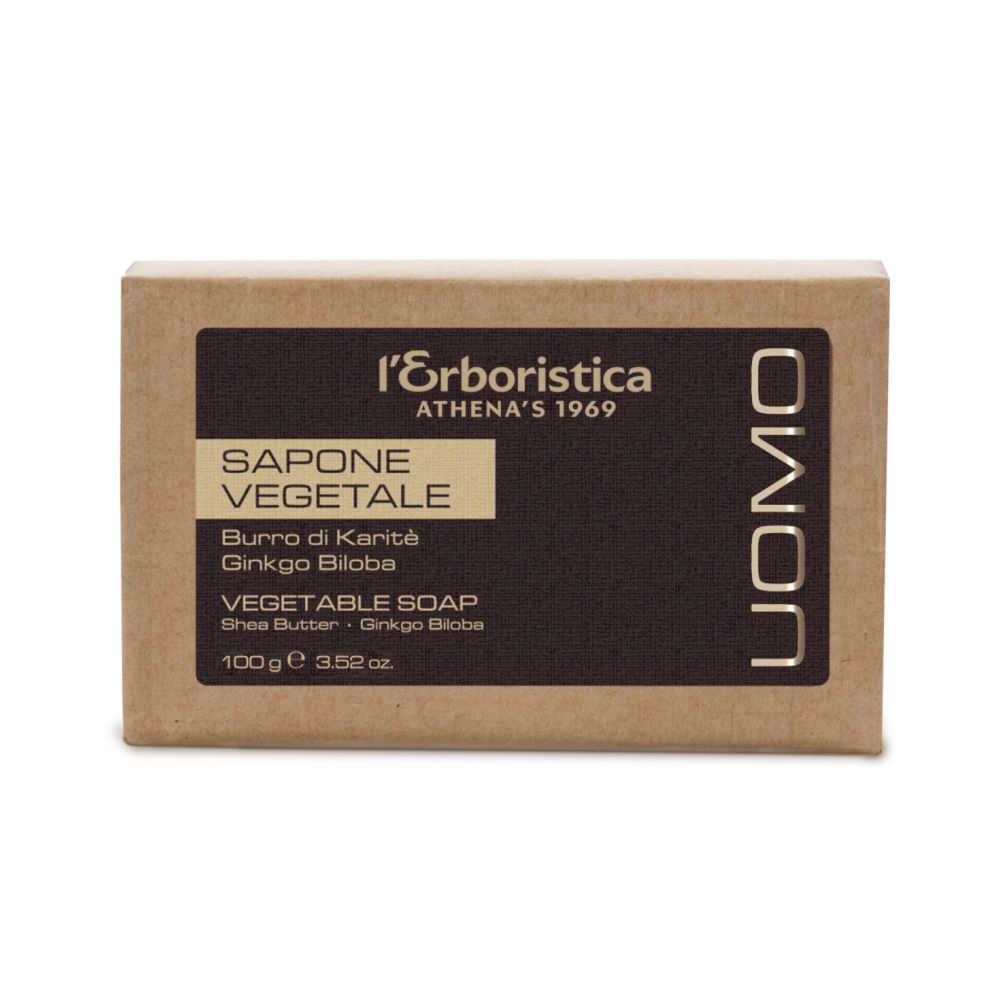 Erboristica Uomo Tuhé mýdlo s Ginkgo bilobou 100 g Erboristica