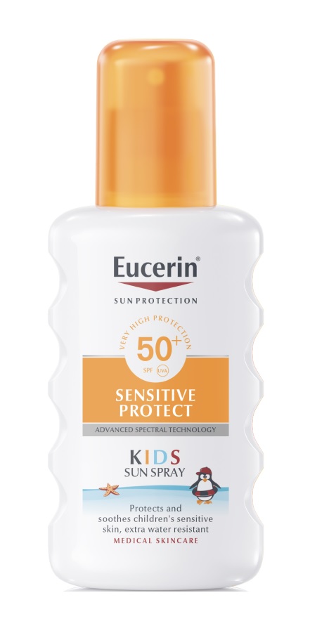 Eucerin SUN Sensitive Protect Kids SPF50+ dětský sprej na opalování 200 ml Eucerin