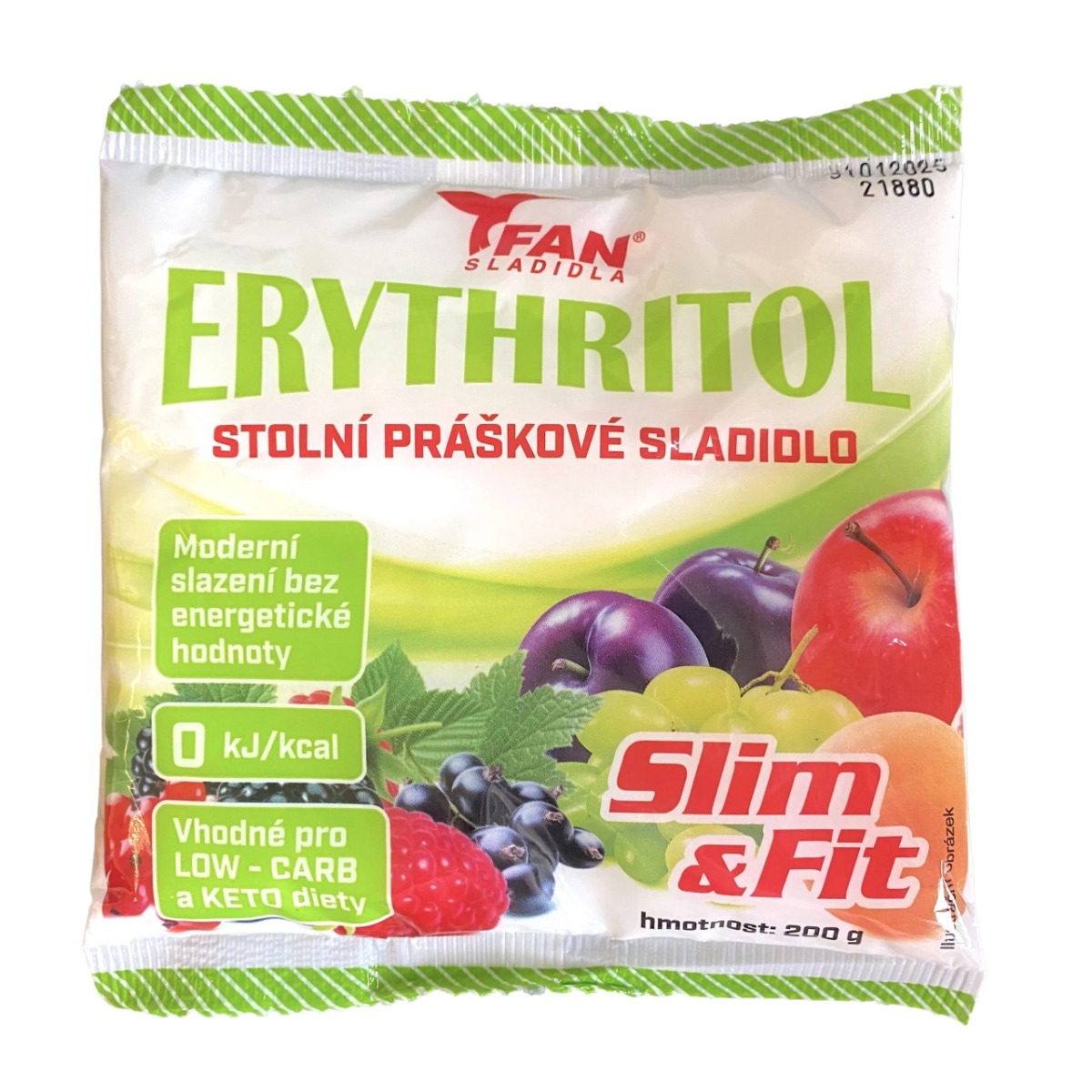 FAN sladidla Erythritol stolní sladidlo 200 g FAN sladidla