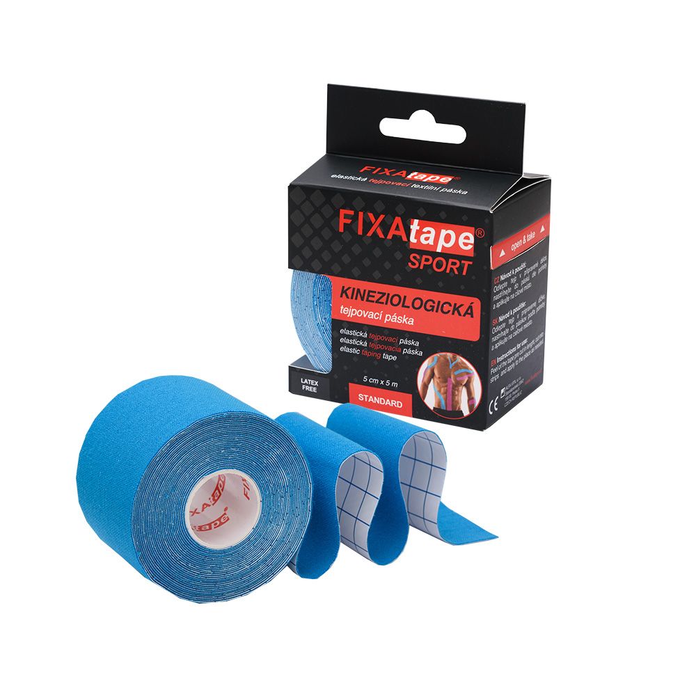 FIXAtape SPORT Standart 5 cm x 5 m tejpovací páska 1 ks modrá FIXAtape