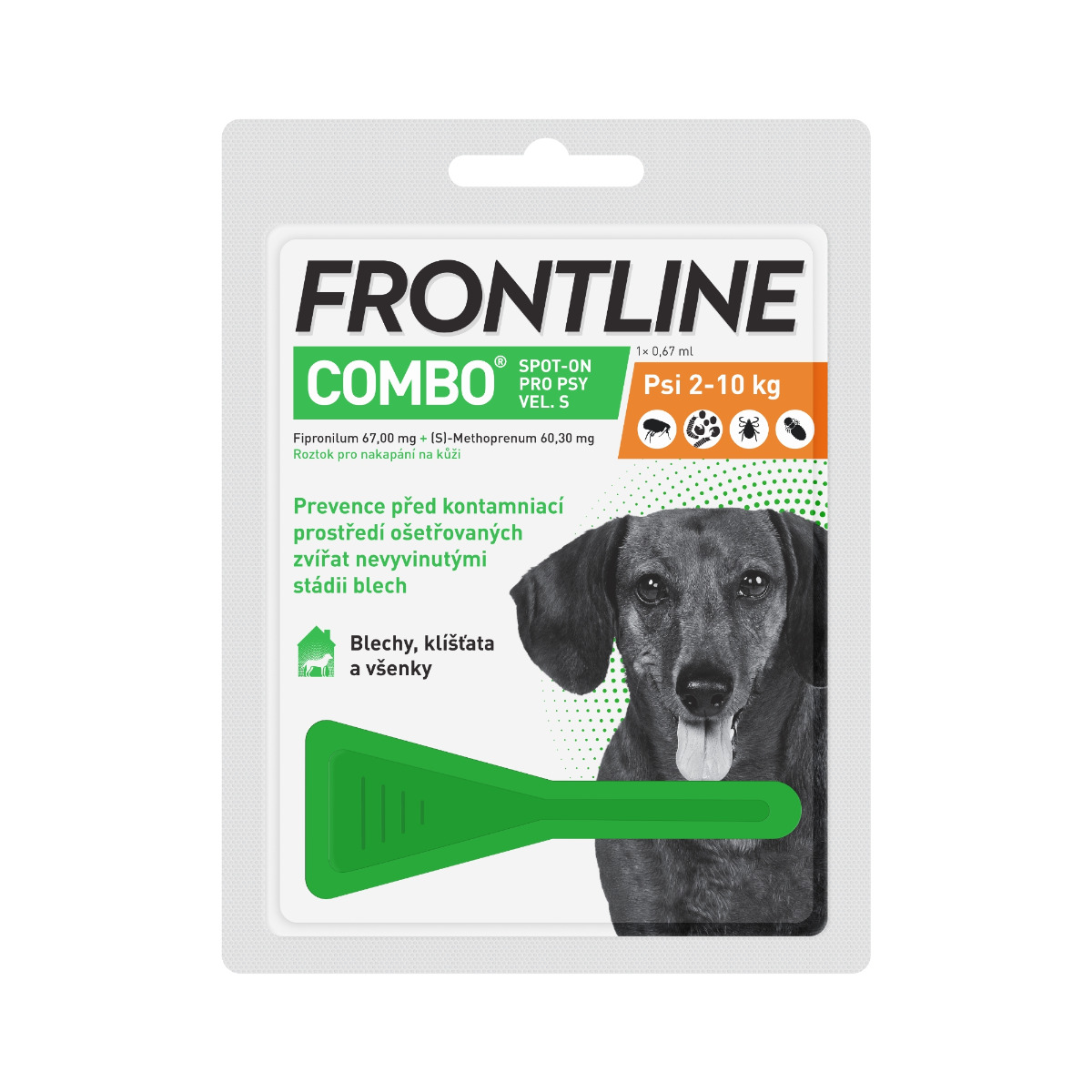 FRONTLINE COMBO pro psy 2-10 kg (S) 1 pipeta FRONTLINE