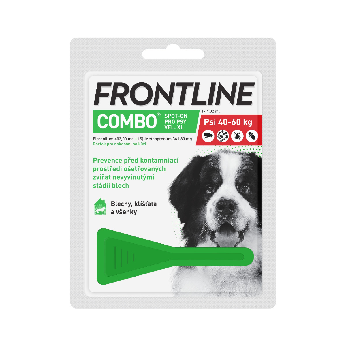 FRONTLINE COMBO pro psy 40-60 kg (XL) 1 pipeta FRONTLINE