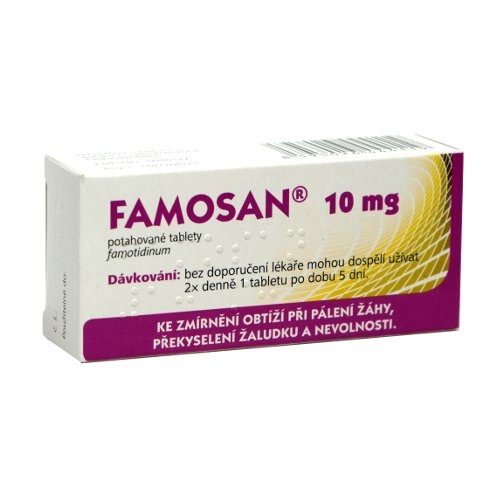 Famosan 10 mg 10 potahovaných tablet Famosan