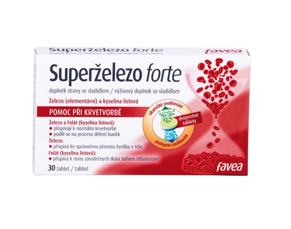 Favea Superželezo forte 30 tablet Favea