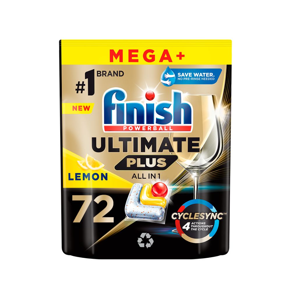 Finish Ultimate Plus All in 1 Lemon kapsle do myčky 72 ks Finish