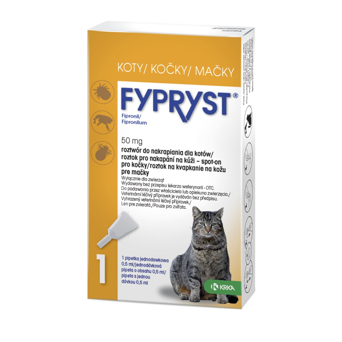 Fypryst Spot-on Cat Kočka 1 pipeta Fypryst