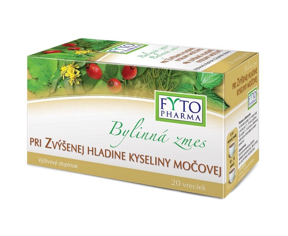 Fytopharma Bylinná směs při zvýšené hladině kyseliny močové 20x1