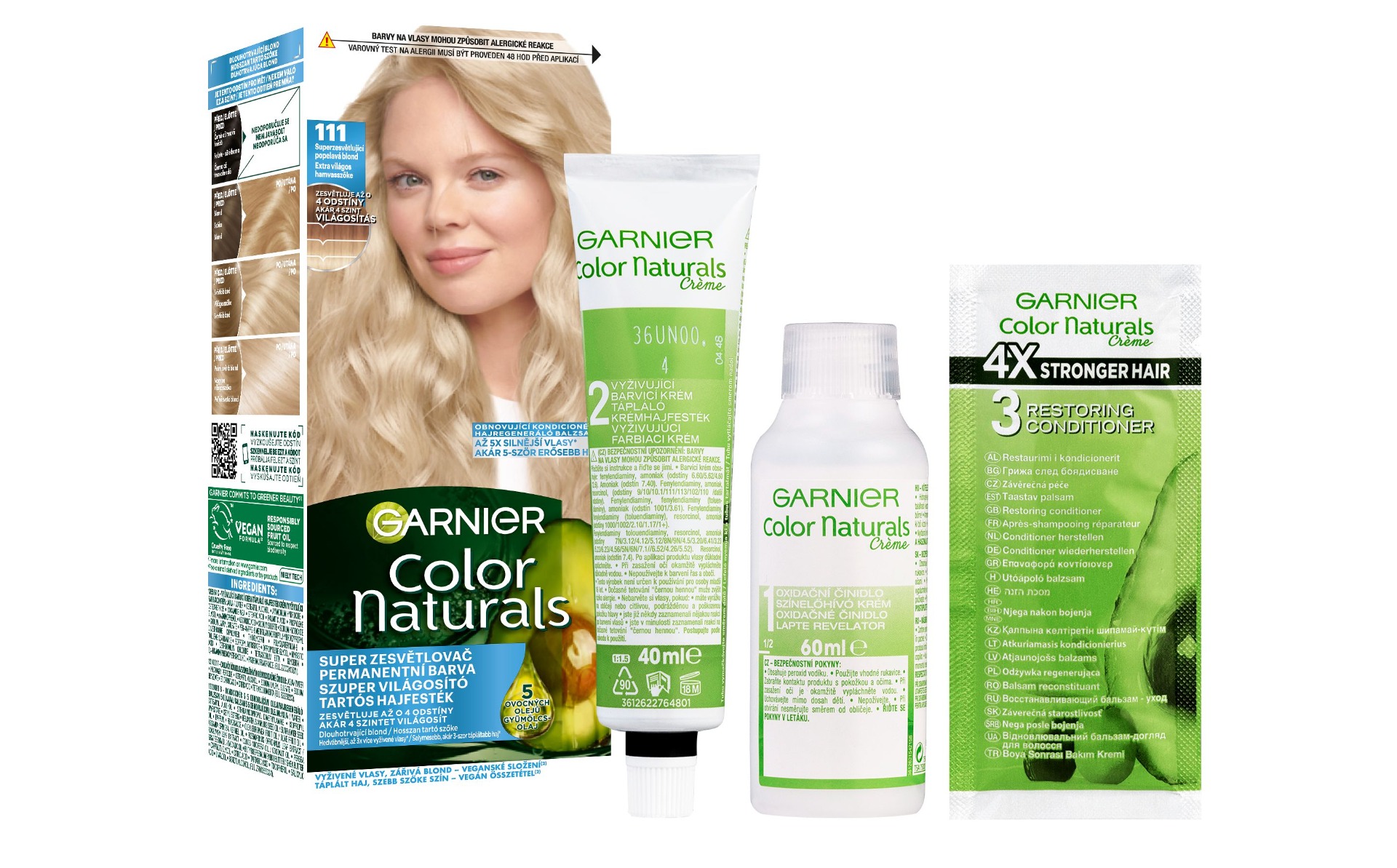 Garnier Color Naturals Permanentní barva na vlasy 111 superzesvětlující popelavá blond Garnier